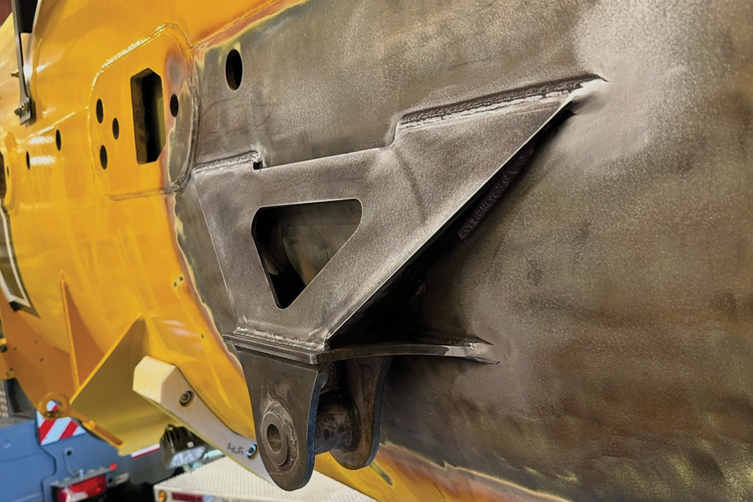 Heavy equipment welded bracket